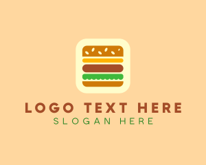 Burger Patty - Burger Delivery App logo design