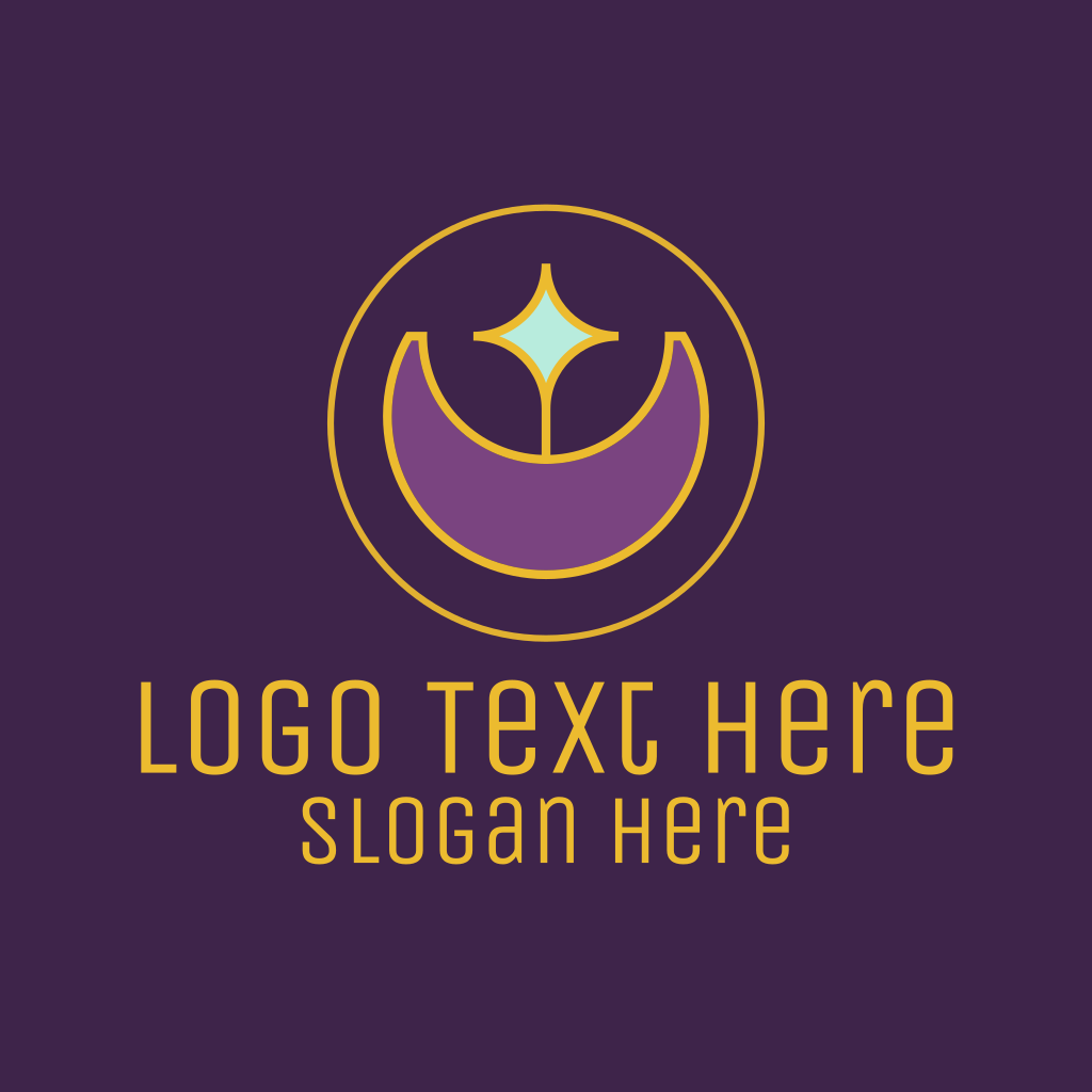 Star Crescent Moon Logo | BrandCrowd Logo Maker