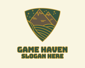 Mountain - Triangle Meadow Badge logo design