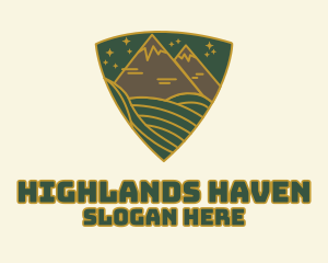 Highlands - Triangle Meadow Badge logo design