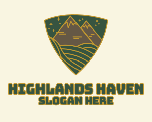 Triangle Meadow Badge logo design