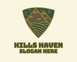 Triangle Meadow Badge logo design