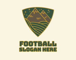 Grass - Triangle Meadow Badge logo design