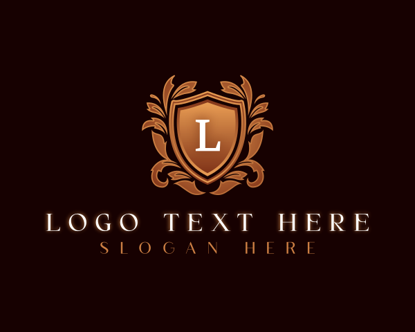 High End - Elegant Royal Shield logo design