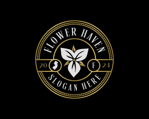 New Jersey Trillium Flower logo design