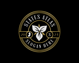 New Jersey Trillium Flower logo design