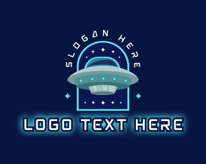 UFO Alien Spaceship Logo