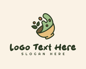 Green Leaf Salad Bowl Logo