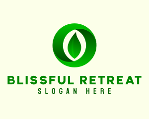 Fresh - Green Leaf Letter O logo design