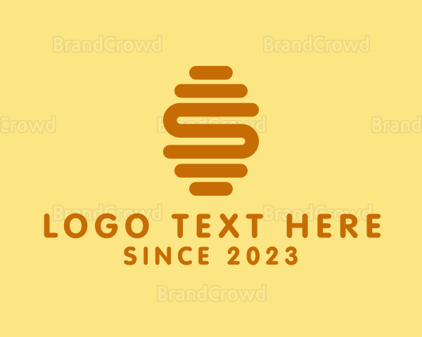 Gold Letter S Hive Logo