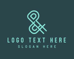 Type - Modern Business Ampersand logo design