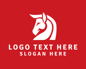 Horse - Animal Horse Polo logo design