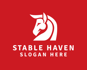Horse - Animal Horse Polo logo design