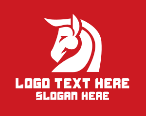 Sparta - White Horse Polo logo design