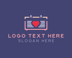 Container - Heart Food Lunchbox logo design