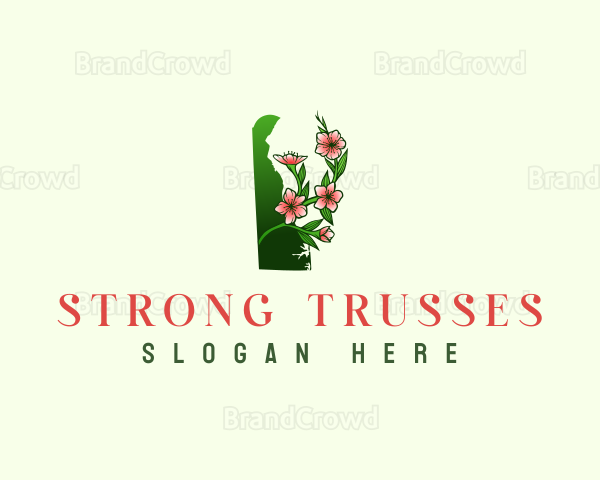 Delaware Peach Blossom Logo