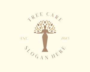 Female Tree Beauty logo design