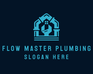 Plumbing - Plumbing Pipe Wrench logo design