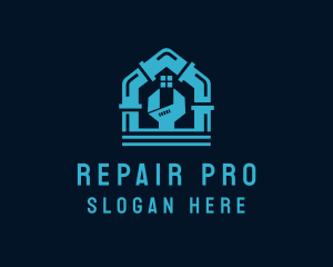 Fix - Plumbing Pipe Wrench logo design