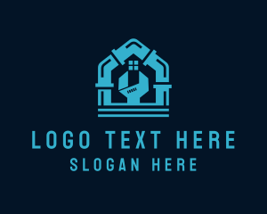 Liquid - Plumbing Pipe Wrench logo design