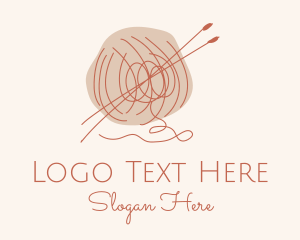 Knitter - Knitting Wool Needle logo design