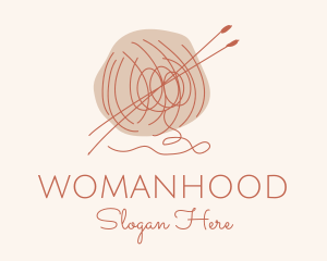 Weaver - Knitting Wool Needle logo design