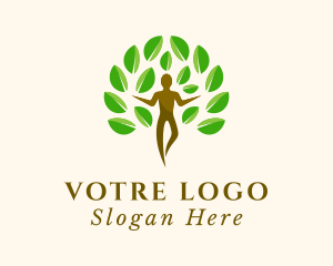 Human Wellness Therapist Logo