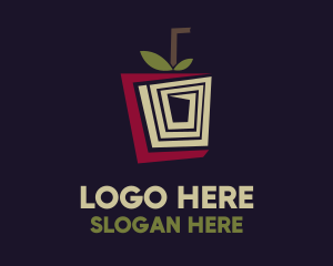 Orchard - Geometric Apple Juice logo design