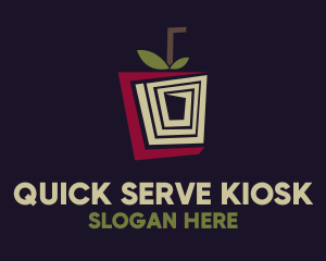 Kiosk - Geometric Apple Juice logo design