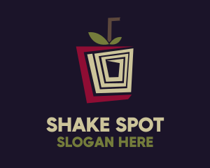 Shake - Geometric Apple Juice logo design