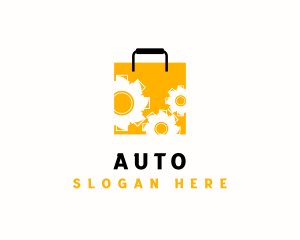 Store - Cog Gear Shopping Bag logo design