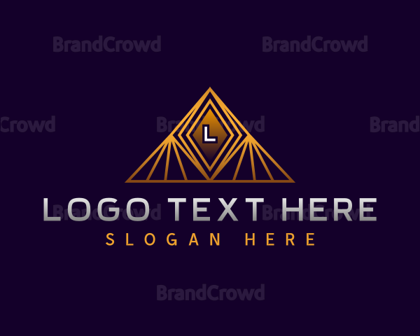 Luxury Company Pyramid Logo