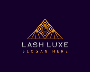 Luxury Company Pyramid logo design