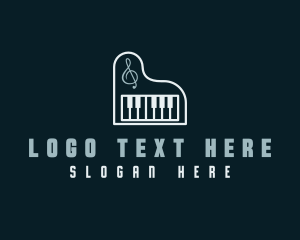 Tutorial - Piano Music Instrument logo design