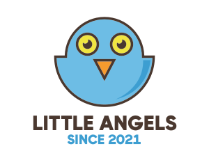 Baby Owl Bird logo design