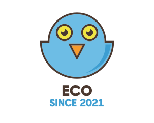 Baby Owl Bird logo design
