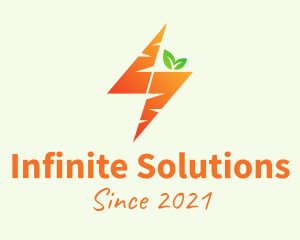 Sustainability - Orange Bolt Carrot logo design
