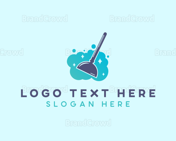 Plunger Cleaning Housekeeper Logo