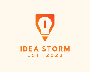 Idea Bulb Pencil Creative  logo design