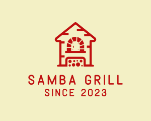 Wood Fired Oven Grill logo design