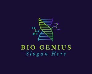 Biotechnology - Biotech DNA Molecule logo design