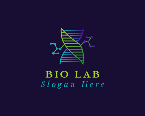 Biology - Biotech DNA Molecule logo design