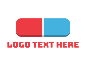 Publish - 3D Eraser Bar logo design