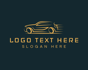 Driver - Gradient Fast Car logo design
