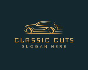 Gradient Fast Car logo design