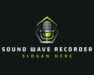 Radio Mic Record logo design