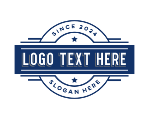 Retro Industrial Construction logo design