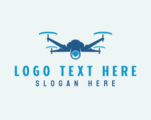 Rotor - Camera Drone Surveillance logo design