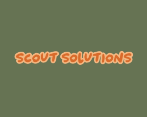 Scout - Playful Kid Wordmark logo design