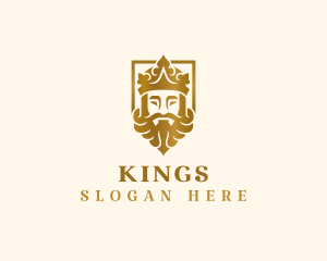 Luxury King Crown logo design